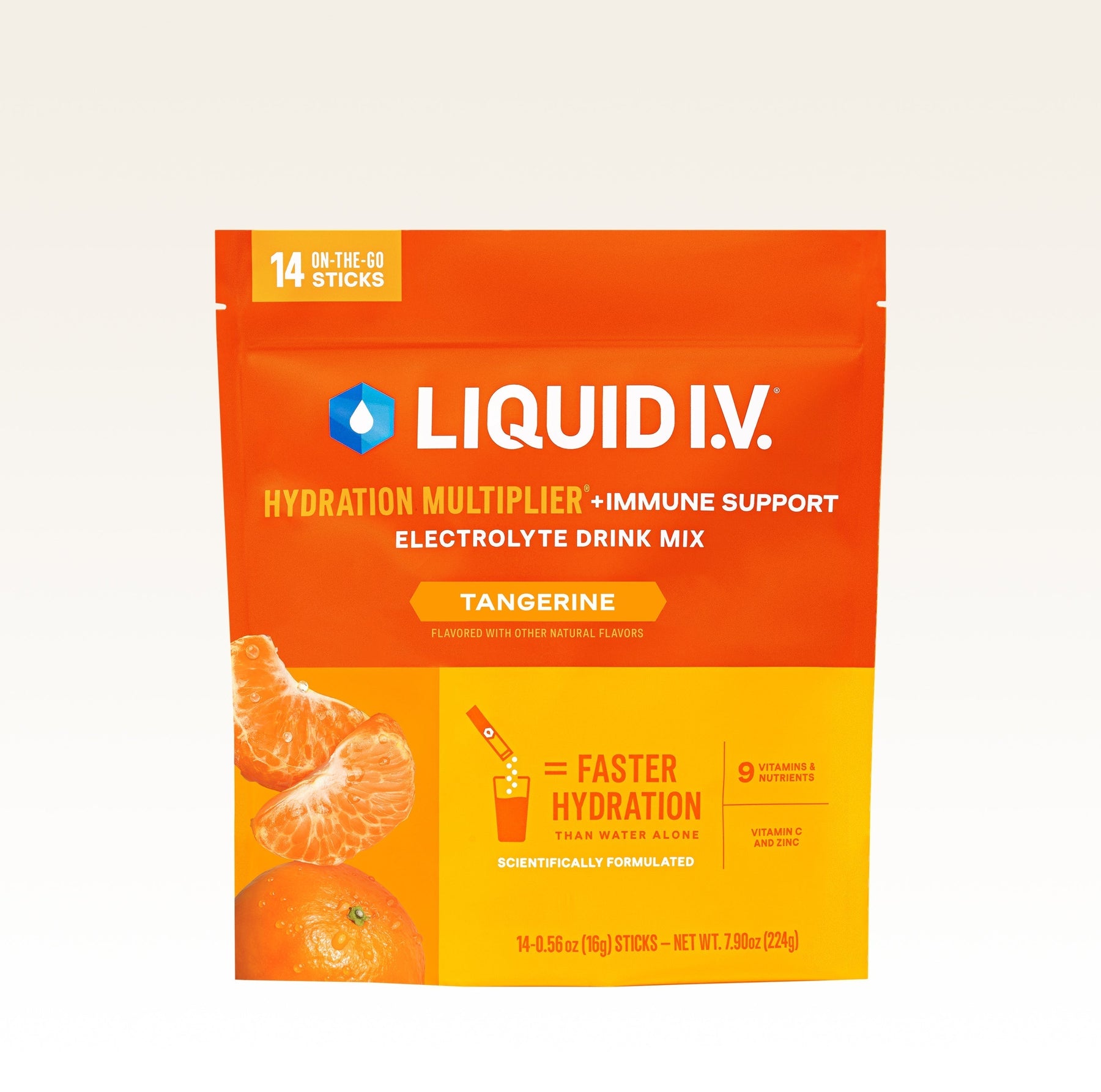 Tangerine Hydration Multiplier +Immune Support - Citrus Pack Ready