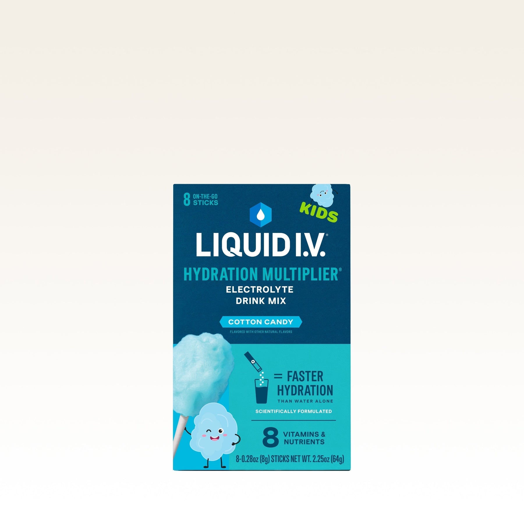 Cotton Candy Hydration Multiplier For Kids - Soft Flavor Choice
