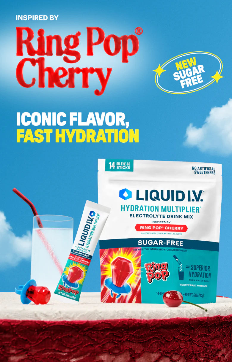 Ring Pop Cherry Hydration Multiplier Sugar-Free - Home Stock Pick